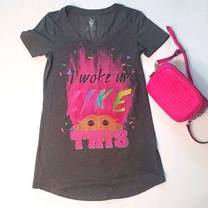 "I woke up LIKE THIS" Troll sleep shirt!